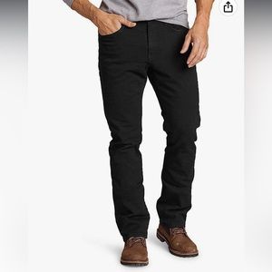 Eddie Bauer Men's Flannel-Lined Flex Jeans - Straight Fit